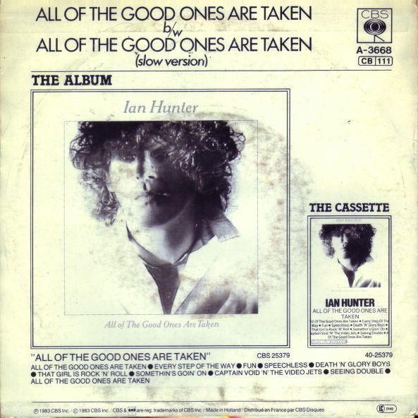 Ian Hunter : All Of The Good Ones Are Taken (7", Single)