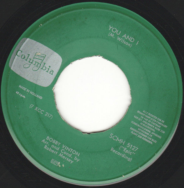 Bobby Vinton : Roses Are Red (7", Single)