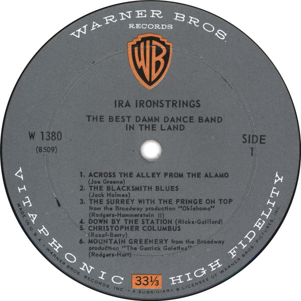 Ira Ironstrings : The Best Damn Dance Band In The Land (LP, Album)