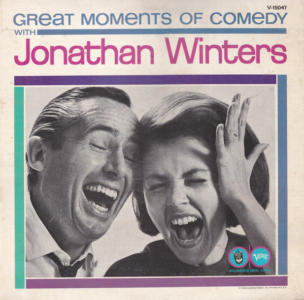 Jonathan Winters : Great Moments Of Comedy With Jonathan Winters (LP, Album, Comp, Mono)