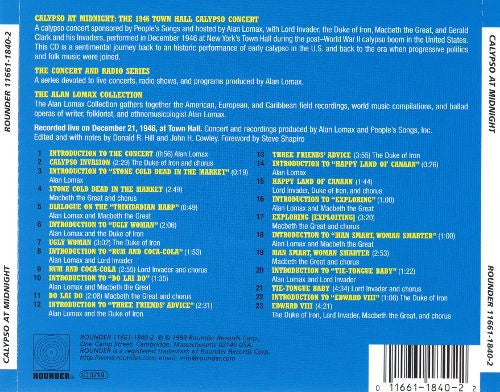 Various : Calypso At Midnight (CD, Album)