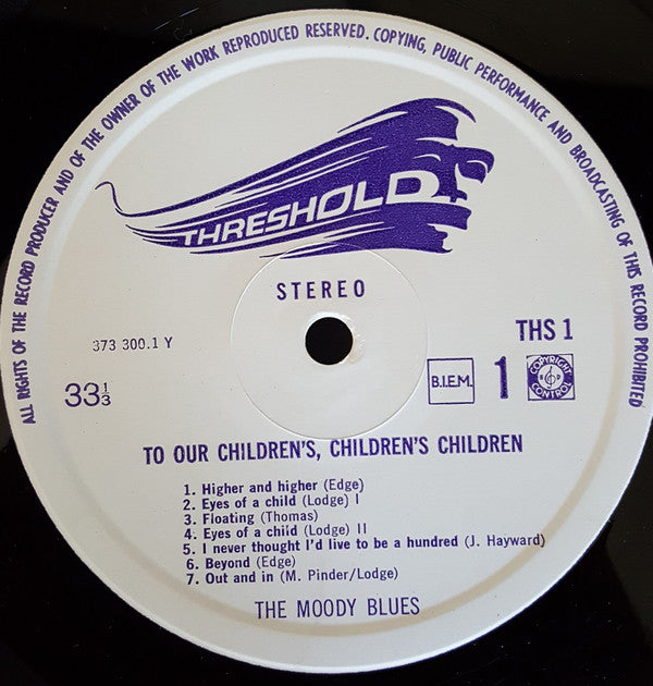 The Moody Blues : To Our Childrens Childrens Children (LP, Album)