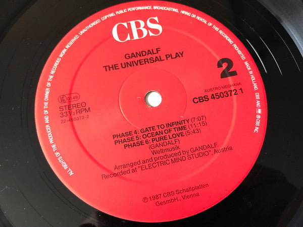 Gandalf : The Universal Play (LP, Album)