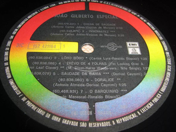 João Gilberto : Especial 30 Sucessos (2xLP, Comp, RE, Gat)