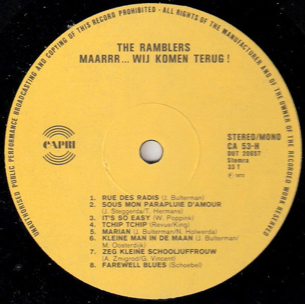 The Ramblers : Maarrr... We Komen Terug ! (LP, Album)