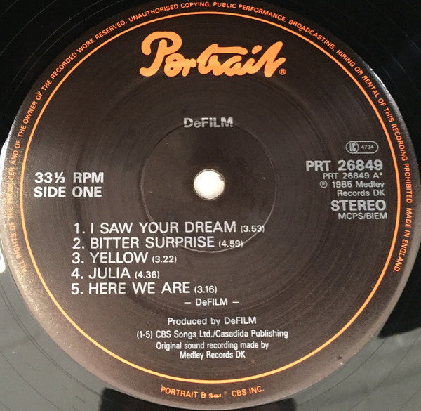 De Film* : De Film (LP, Album)