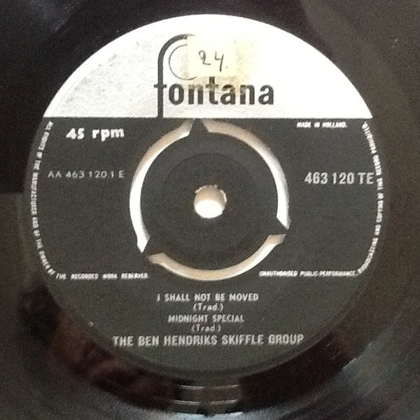 Ben Hendriks Skiffle Group : The Ben Hendriks Skiffle Group (7", EP)