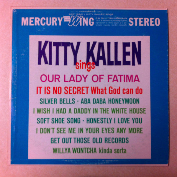 Kitty Kallen : Kitty Kallen Sings Our Lady Of Fatima (LP, Album)