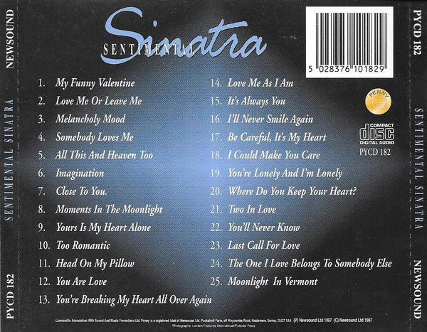 Frank Sinatra : Sentimental Sinatra (CD, Comp)