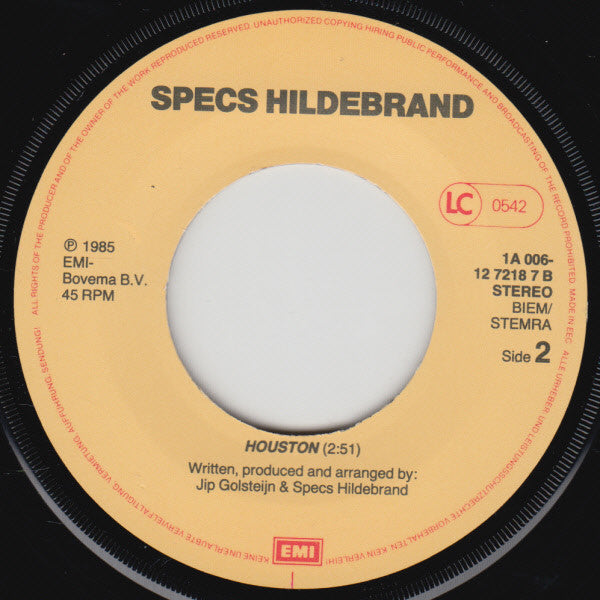 Specs Hildebrand : La Villa Latino (7", Single)