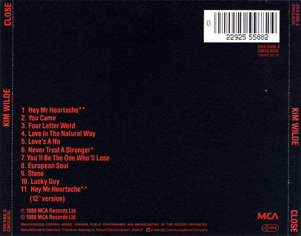 Kim Wilde : Close (CD, Album)