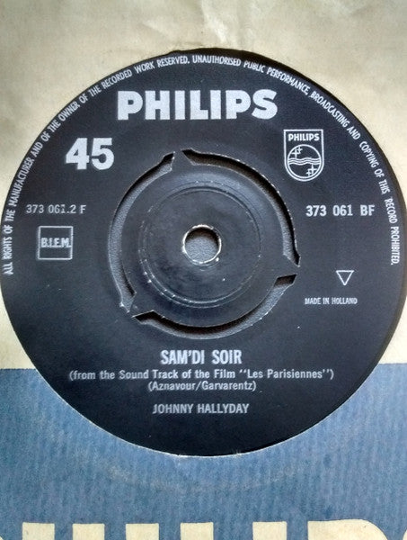 Johnny Hallyday : Retiens La Nuit (7", Single)