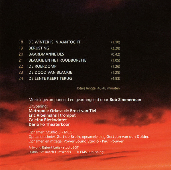 Bob Zimmerman : De Nieuwe Wildernis - Grote Natuur In Een Klein Land (Original Soundtrack) (CD, Album)