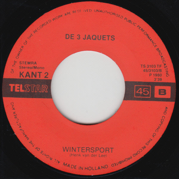The Three Jacquets : Samen In De Volkstuin (7", Single)