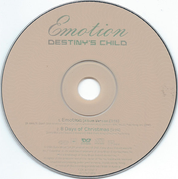 Destiny's Child : Emotion (CD, Single, Car)