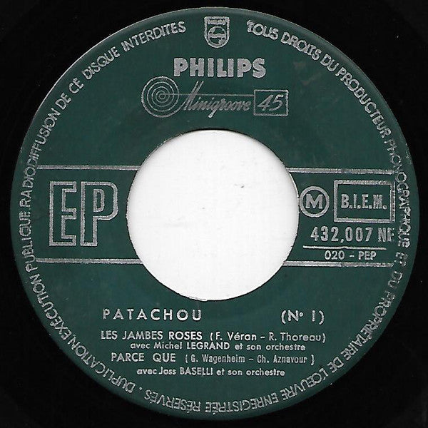 Patachou : Le Piano Du Pauvre (7", EP)