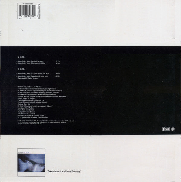 Adam F : Music In My Mind (12", Single)