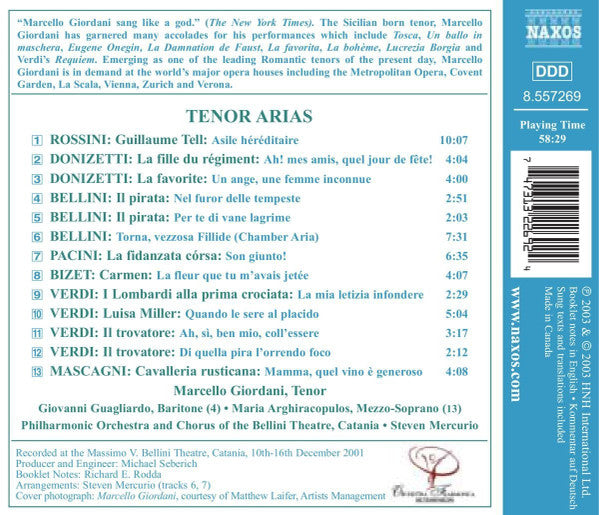Marcello Giordani (2) : Tenor Arias (CD, Album)