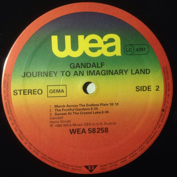 Gandalf : Journey To An Imaginary Land (LP, Album)