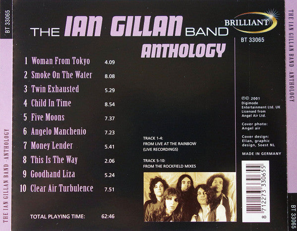 Ian Gillan Band : Anthology (CD, Comp)