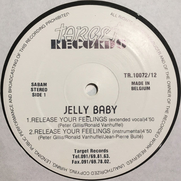 Jelly Baby : Release Your Feelings (12", Pic)