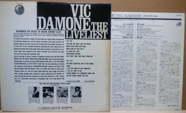 Vic Damone : The Liveliest At Basin Street East (LP, Album)