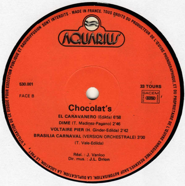 Chocolat's : Brasilia Carnaval (LP, Album)