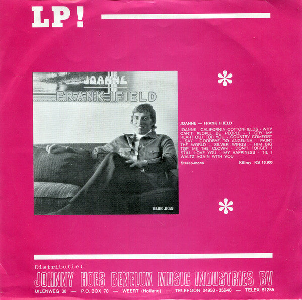 Frank Ifield : I Remember You / Say Goodbye To Angelina (7", Single)