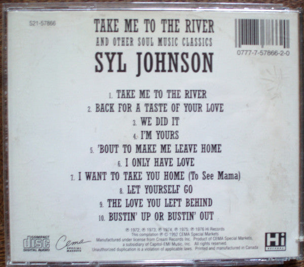 Syl Johnson : Take Me To The RIver And Other Soul Music Classics (CD, Comp)