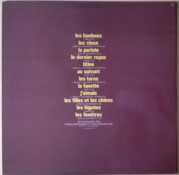 Jacques Brel : 6 - Les Vieux (LP, Comp, RE, Gat)