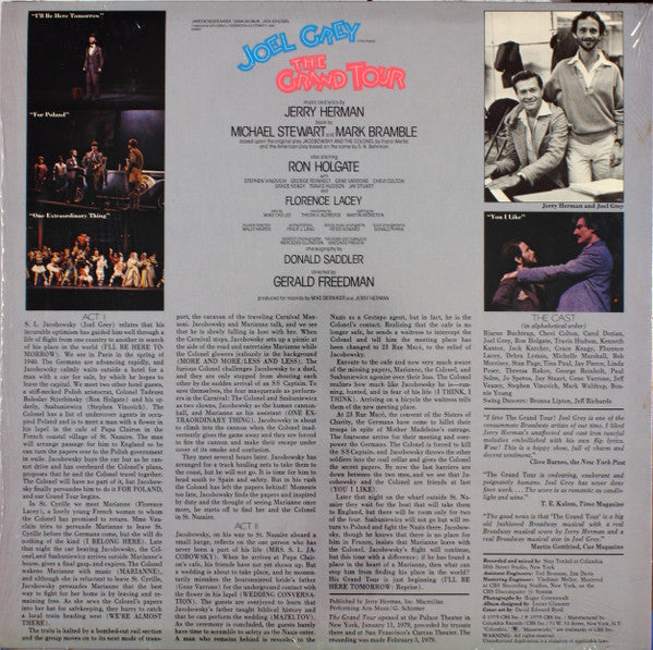 Joel Grey Music And Lyrics By Jerry Herman : The Grand Tour (LP, Album)