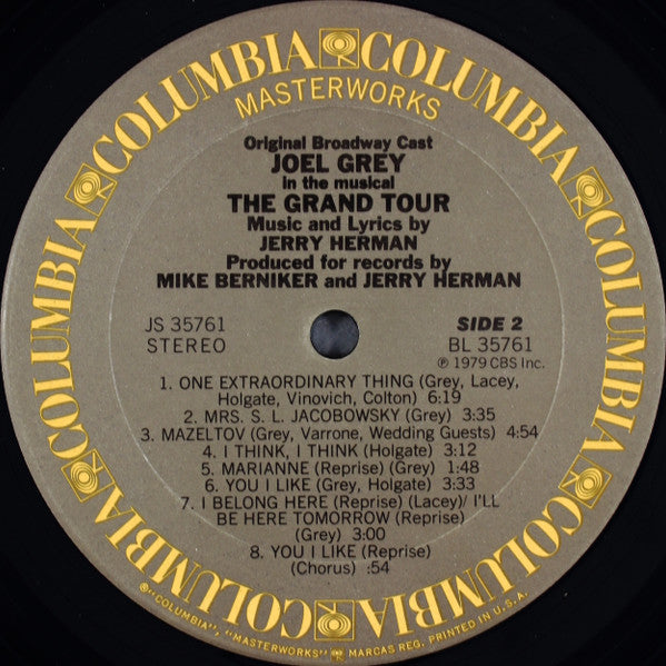 Joel Grey Music And Lyrics By Jerry Herman : The Grand Tour (LP, Album)