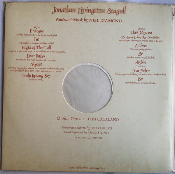 Neil Diamond : Jonathan Livingston Seagull (Original Motion Picture Sound Track) (LP, Album, RE, Gat)