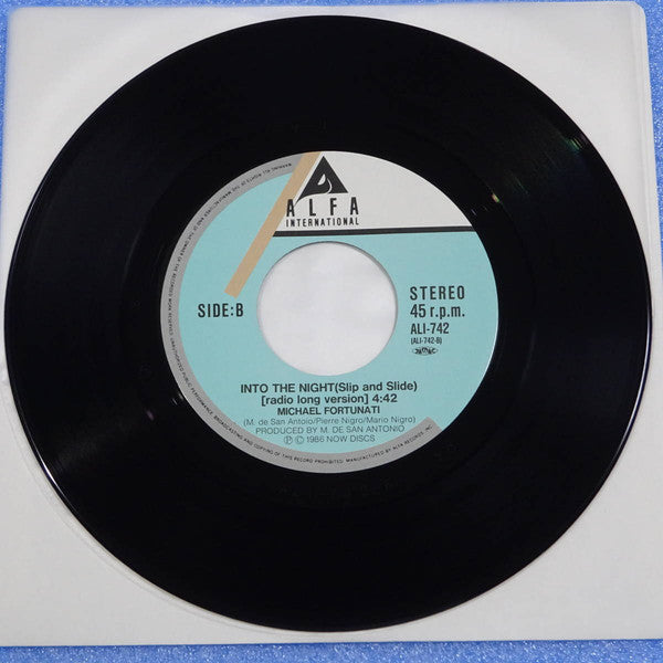Michael Fortunati : Into The Night (Slip And Slide) (7", Single)