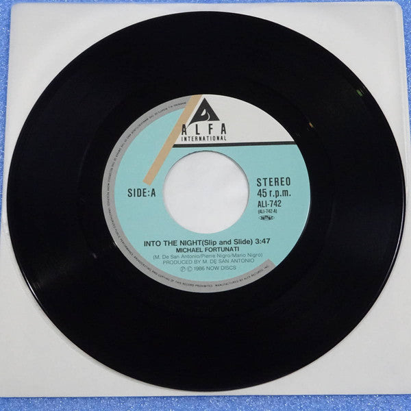 Michael Fortunati : Into The Night (Slip And Slide) (7", Single)