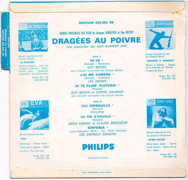 Various : Dragées Au Poivre (Bande Originale Du Film) (7", EP)