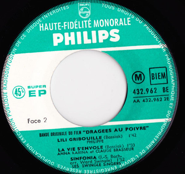 Various : Dragées Au Poivre (Bande Originale Du Film) (7", EP)