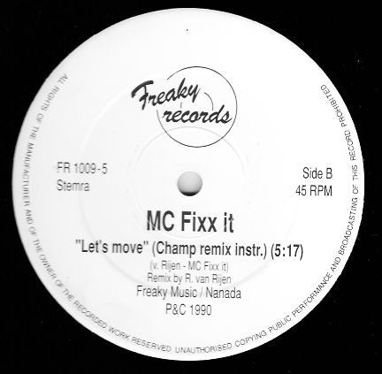 MC Fixx It : Let's Move (New "Champ" Remix) (12")