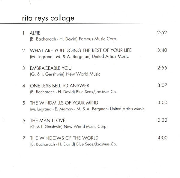 Rita Reys : Collage (CD, Album)