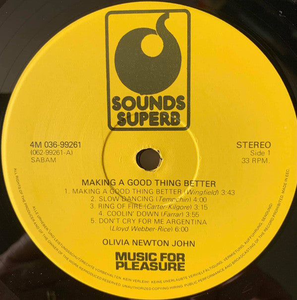 Olivia Newton-John : Making A Good Thing Better (LP, Album, RE)