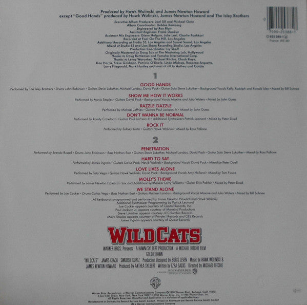 Various : Wildcats (Original Motion Picture Sound Track) (LP, Album)