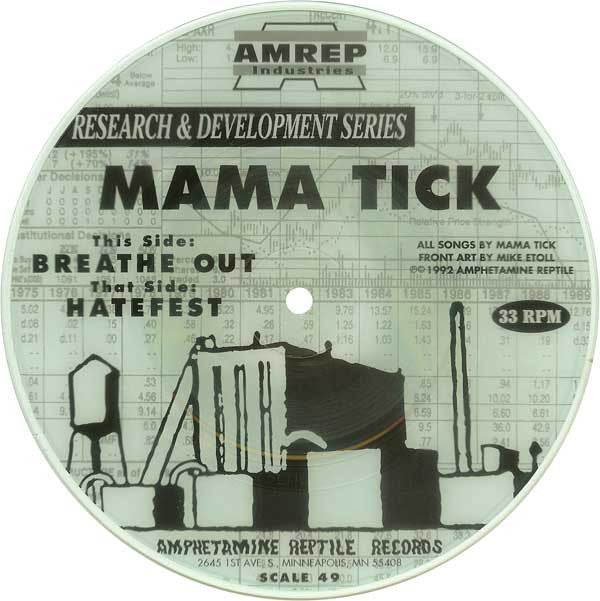 Mama Tick : Hatefest / Breathe Out (7", Pic)