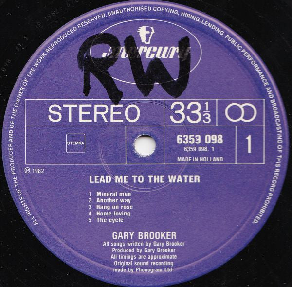 Gary Brooker : Lead Me To The Water (LP, Album)