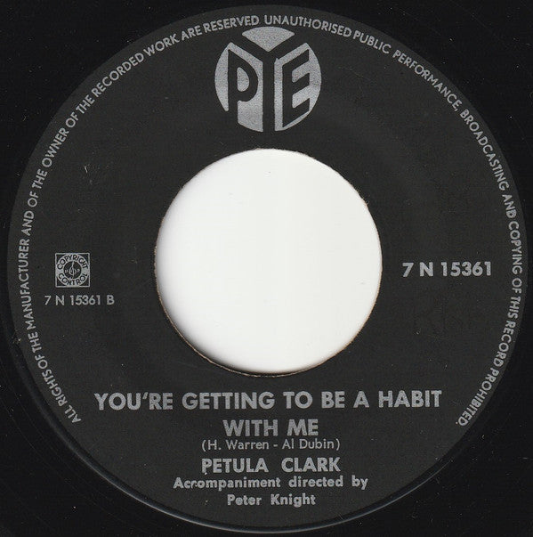 Petula Clark : Romeo / You're Getting To Be A Habit (7", Single)