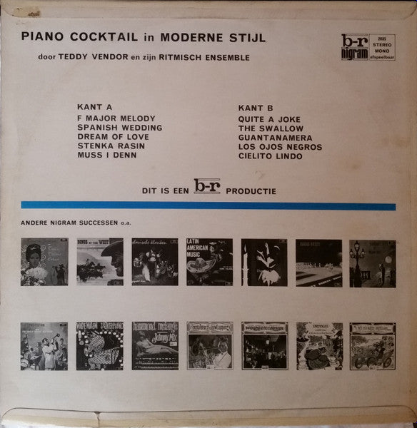Teddy Vendor : Piano Cocktail (LP, Album)