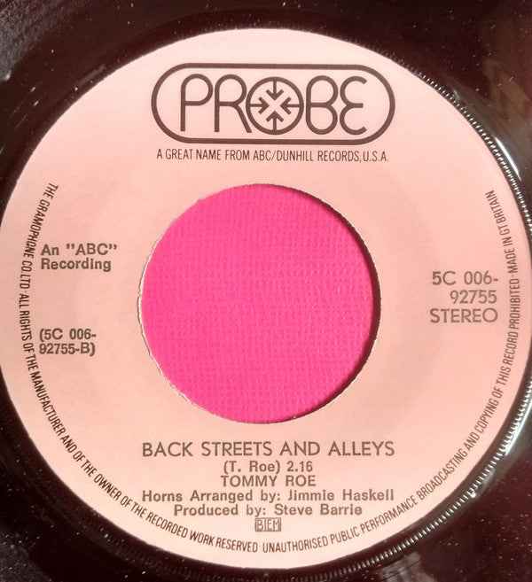 Tommy Roe : Stagger Lee / Back Streets And Alleys (7", Single)