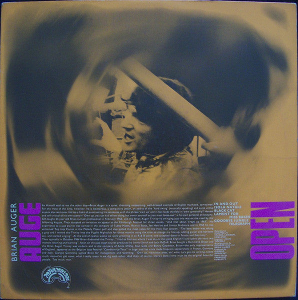 Julie Driscoll, Brian Auger & The Trinity : Open (LP, Album, Mono)