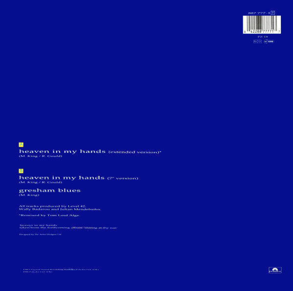 Level 42 : Heaven In My Hands (12", Maxi)