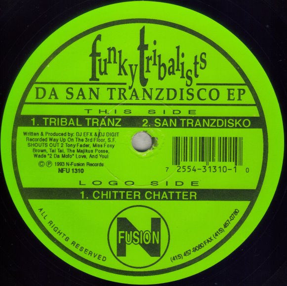 Funky Tribalists : Da San Tranzdisco EP (12", EP)