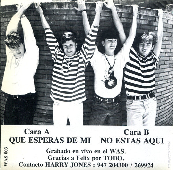 Harry Jones (7) : Qué Esperas De Mi (7")